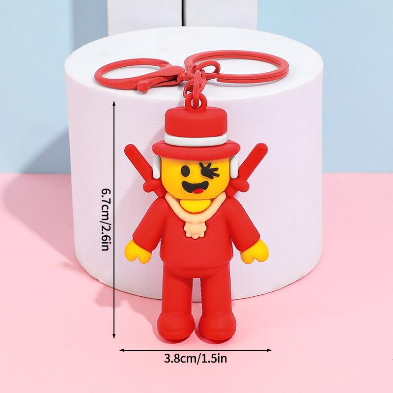 67 Keychains Cartoon Brainrot Keychain Hanging Ornament for Bags Party Favors Gift Six Seven Keyring Hanging Pendants