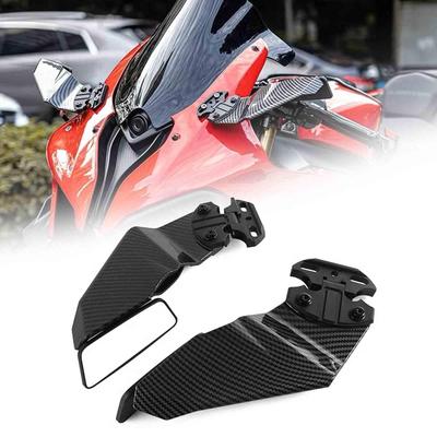 HUANGCJCJ For GSX8R GSX-8R 2024 Motorcycle Invisible Winglet Mirror Kit, Adjustable Rearview Mirror, Wind