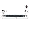 VESSEL Combi X PQ142311 Double-Ended Bit, 2-Piece Set, Phillips/Square +2/SQ3 110,