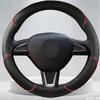 For Skoda Yeti 2014 2015 2016 Car Steering Wheel Cover Rapid 2015 Auto Artificial Leather Steering Wrap