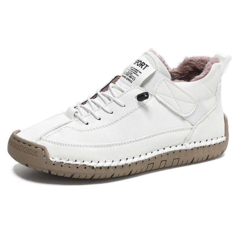 Best-Selling Cotton-Lined Boots: Warm Soft-Sole High-Top Casual Shoes for Fall/Winter 35