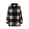 Coats For Women Plaid Fleece Jackets Zip Up Fall Winter Coat Fuzzy Warm Jacket Trendy Casual Outerwear Shacket