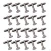 20Pcs Cuff Links Cufflinks Backs for Crafts 8mm Color