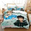 Heartstopper N-Nick Charlie Hand Holding Autumn Leaf Pastel Blue Pink Cute Teen Love Duvet Cover + 2 Pillowcases Book Series