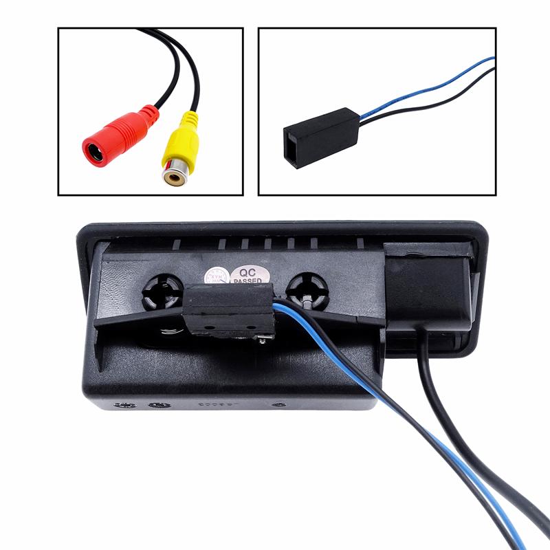1 Set for BMW E60 E61 E70 E71 E72 E82 E88 E84 E90 E91 E92 E93 X1 X5 Car Reversing Backup Trunk RearView Black Camera Accessories