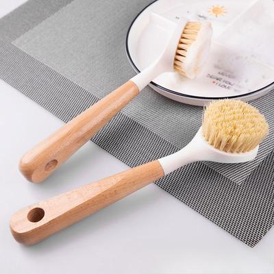 Topfbürste Sisal Haushalt Küchenbürste Topf Geschirrspül Artefakt Topfwaschen Antihaft Öl Bürste Langer Griff Reinigungsbürste Entkalken Ölflecken