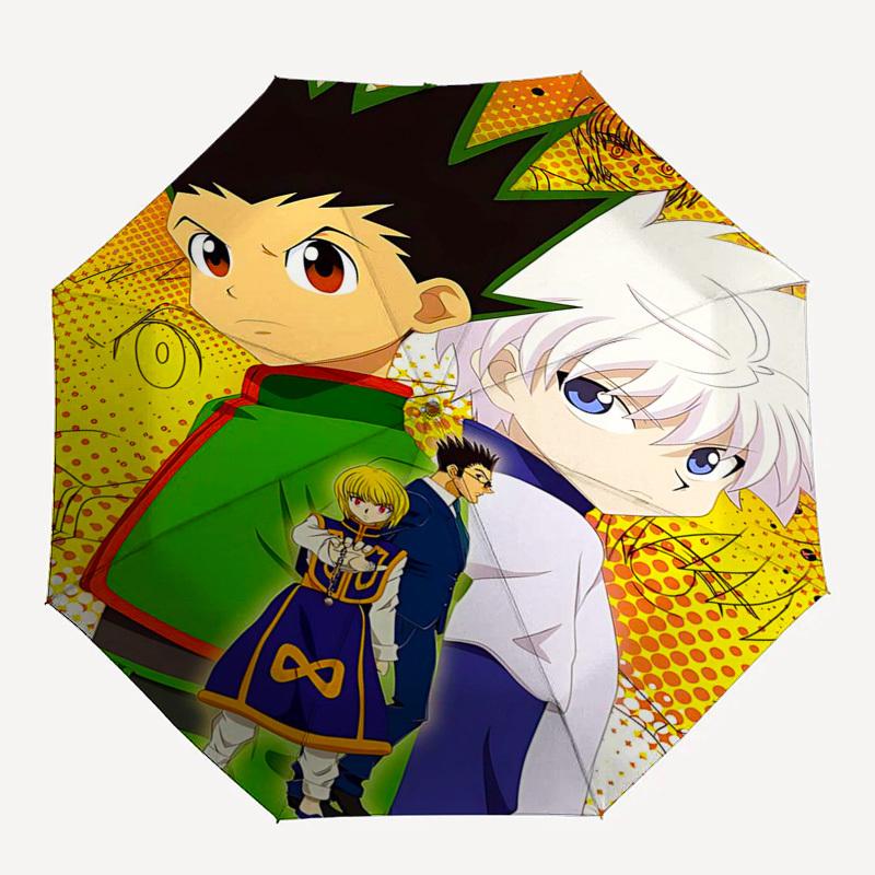 1 st Anime Karakters Automatisch Opvouwbare Paraplu Draagbaar 3-Vouws Ontwerp met IJzeren Frame, Perfect voor Buitengebruik, Feestelijke Cadeaus, Reizen, Dagelijks Gebruik, Geschikt