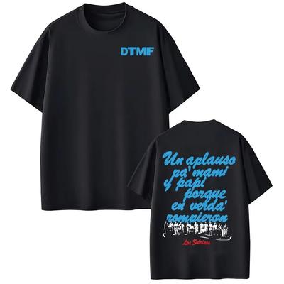 Singer Bad Bunny DTMF Album Tour 2026 Graphic Tshirt Unisex Fashion Casual Tshirts Cotton Aesthetic Trendy Harajuku Tshirts