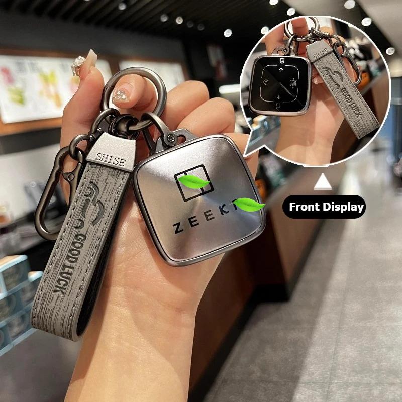 Für Geely Zeekr 001 007 009 X Autoschlüsselhülle Schutzhülle Bluetooth-Fernbedienung NFC-Schlüsselkarte Schutz Schnalle Tasche Schlüsselanhänger Zubehör