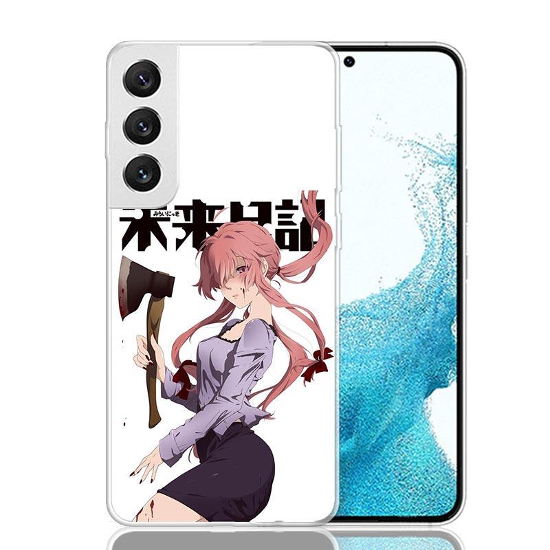 Mirai Nikki Gasai Yuno Anime Phone Case For Samsung Galaxy S25 S24 S23 S22 S21 FE S20 Ultra S10 Plus Art Customized Coque Capa S