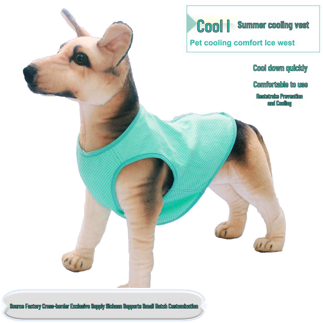 

Pet Cooling Vest: Summer Heat Relief for Cats and Dogs Extra Small трава зеленый