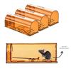 Trappola per topi e roditori riutilizzabile, trappola per ratti, gabbia per controllo animali domestici senza uccisione, trappola per topi umana, cattura e rilascio per interni/esterni