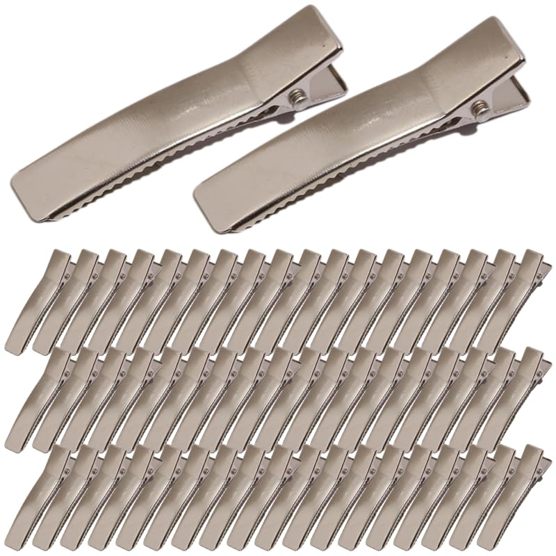 

Заколки для волос, около 50 штук, шпильки для волос, изогнутые плоскогубцы, застежки для волос, металлическая фурнитура, аксессуары для волос, детали, NYANDELMO, серебристый, 5 см