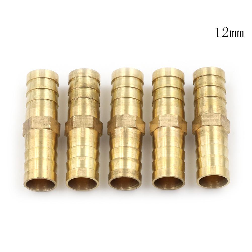 5 stk. rett slangeskjøter med piggkobling Luftdrivstoff Vannrør Gassrør