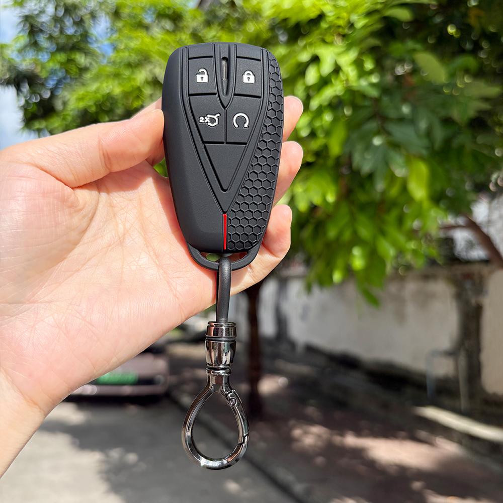 Car Remote Key Case For Changan CS35 CS55 CS75 Plus UNI-V For Oshan Z6 X5 X7 Plus Silicone Key Cover Keychain Accessories