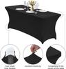 Stretch Spandex Table Cover for Rectangular Tables, Elastic Fitted Tablecloth, Wrinkle Resistant Table Cloth for Parties,Wedding