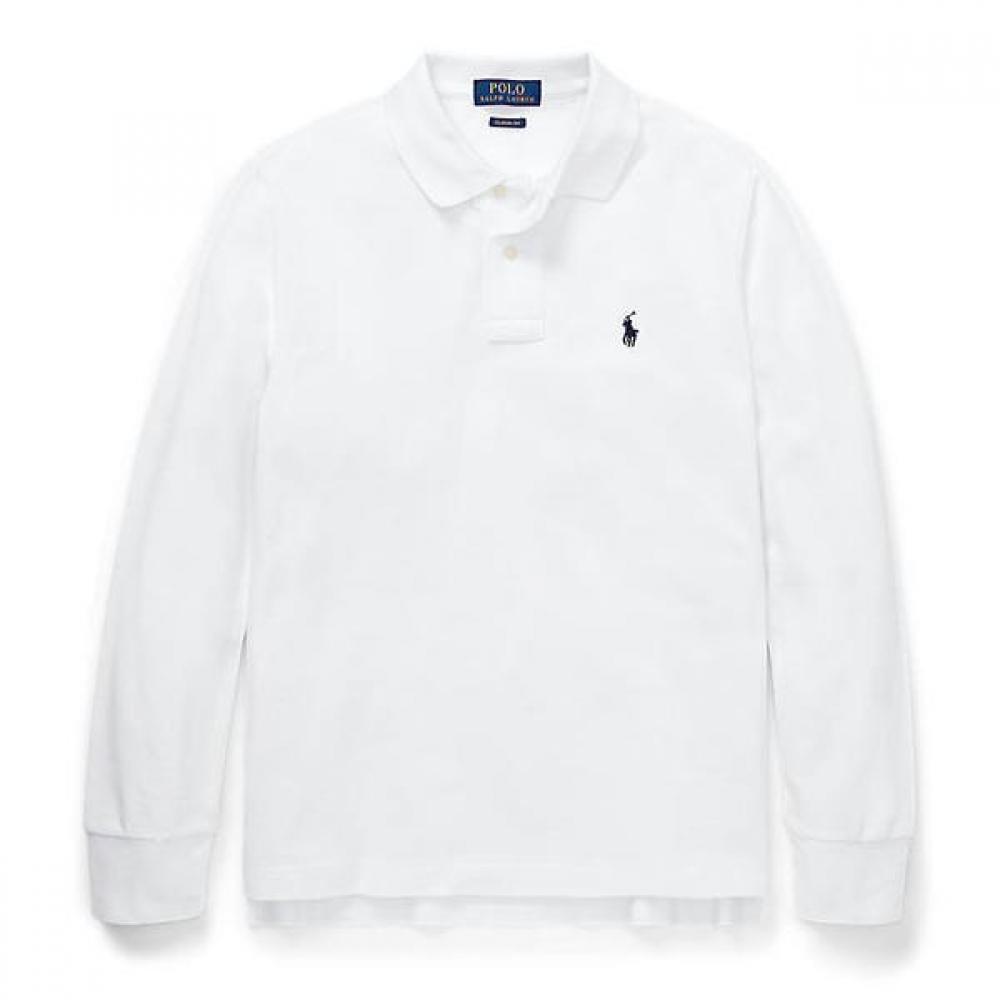 Polo Kids Boys 8 18 Years Old Cotton Mesh Long Sleeve Polo Shirt  Cwpokniy6820119100 S