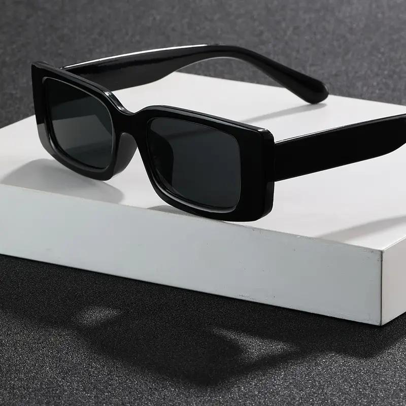 Cool Square Frame SunGlasses Simple Black Fashion Glasses For Men Women Daily Outdoor Party Decors Ideal Choice for Gifts