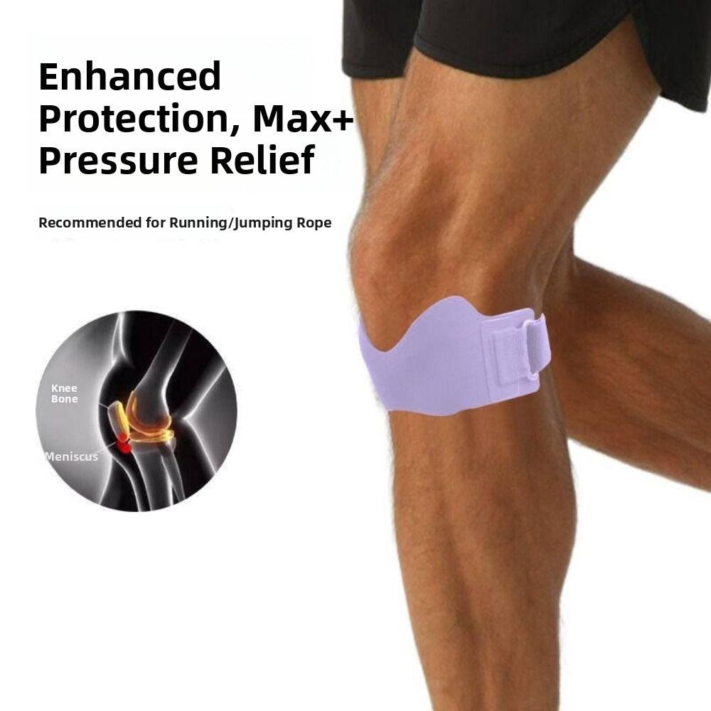 Shock Absorber Patella Tendon Knee Strap Adjustable Knee Band Brace  Basketball Running