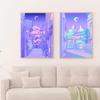 Modern Fashion Art Night Market Popular Kyoto Poster Japanese Style Wall Art Canvas Painting Living Room Home Decoration Mural