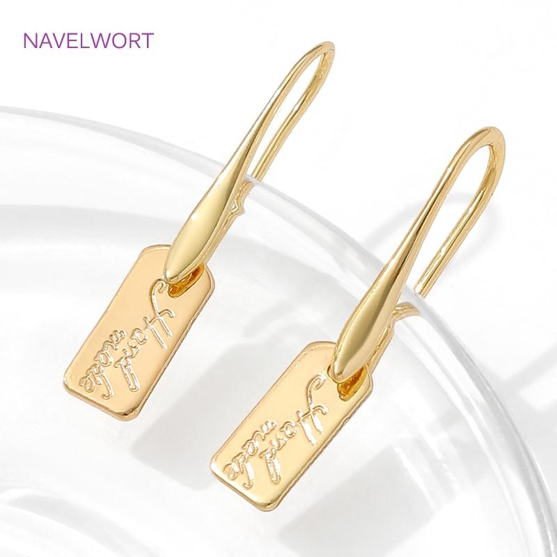 KC Gold Color Small Extension Chain Tag Charms For Jewelry Making,Charms For Jewelry,DIY Bracelet Necklace Making Accessories