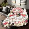 Anime SPY FAMILY Anya Forger Blanket Soft and Skin Friendly For Couch Bed Napping Bedspread All Seasons Comforter