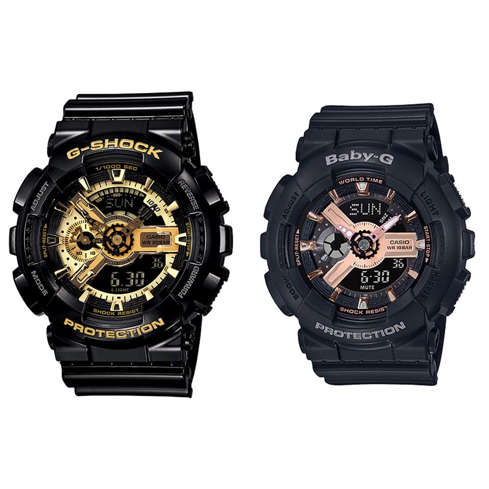 

CASIO Baby G Pair Watch Digital Analog Gold Rose Gold Black 20 ATM Water ATM Water Resistant Overseas Model Watch [Casio] G-Shock & Ana-Digi