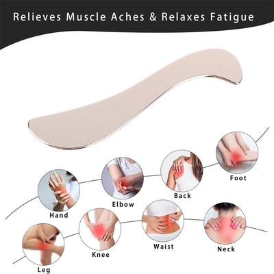 Strumenti per massaggio Gua Sha in acciaio inossidabile, raschietto muscolare, strumenti per fisioterapia, strumenti per Gua Sha muscolare