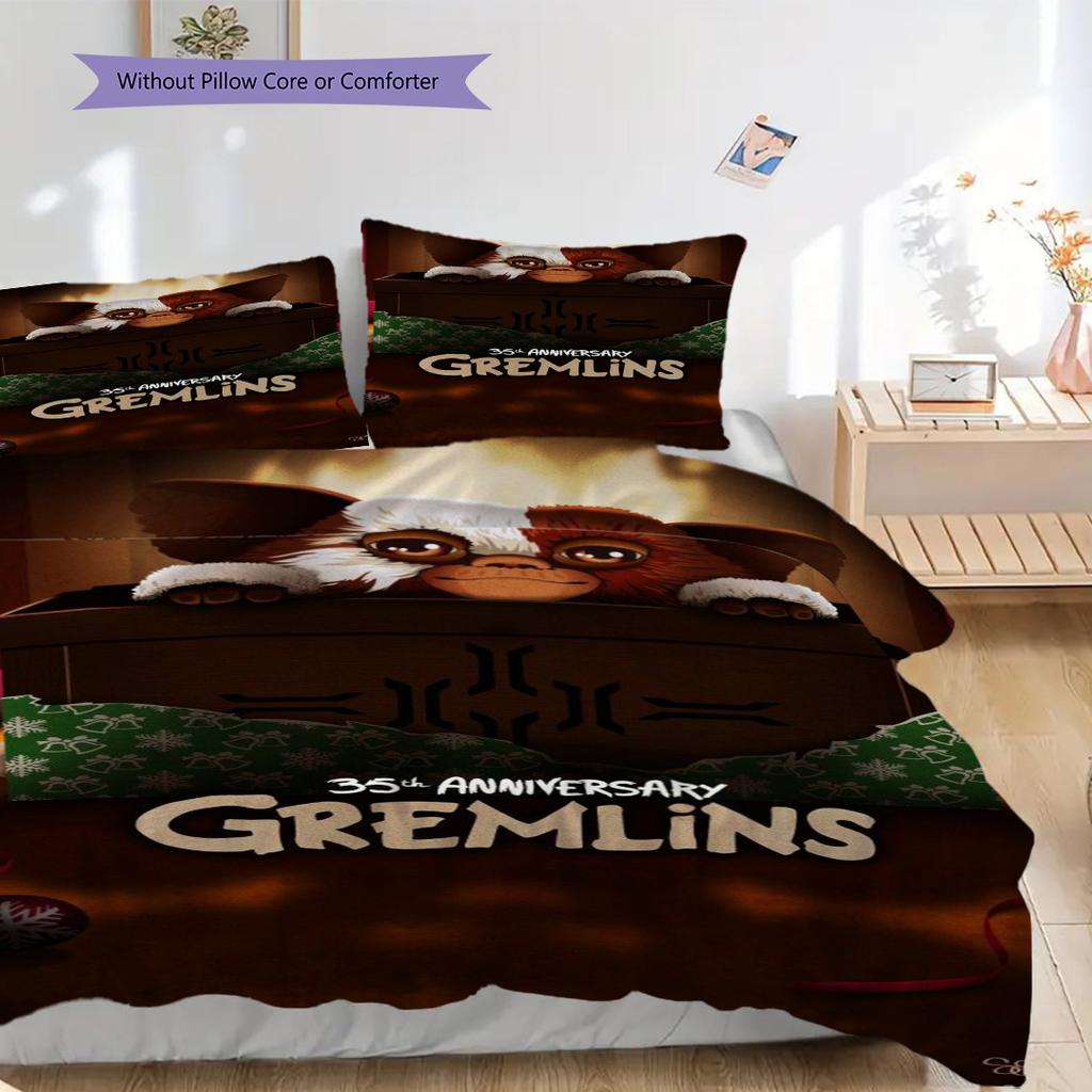 Gremlins 35Th Anniversary Special Edition Threepiece Set 1 Duvet Cover 2 Pillowcase Without Core Soft And Comfortable
