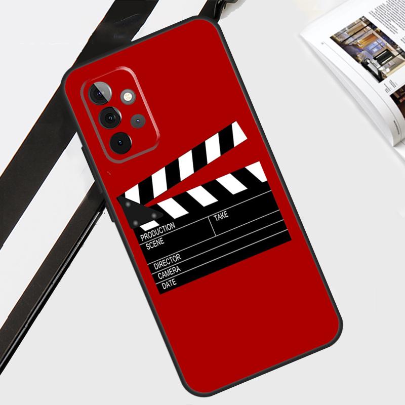 Film Clapperboard Case For Samsung Galaxy A55 A35 A15 A56 A36 A26 A16 A06 A54 A34 A14 A12 A22 A32 A52 A13 A53