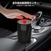 Tomistan Car Trash Can with Automatic Opening and Closing Model Car Car Garbage Garbage Can for Passenger and Back Car Convenient Car Infrared USB