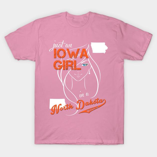 T Shirt Women Iowa North Dakota Harajuku Print Kawaii Tshirt Summer Short Sleeve Female T-Shirt Top Tee