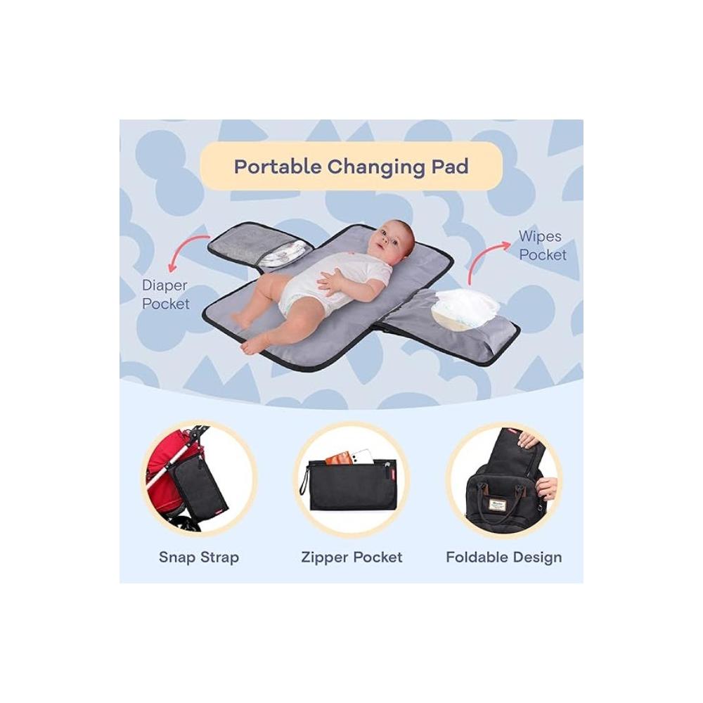 2-in-1 Convertible Stroller - One-Hand Fold Lightweight Travel Stroller with Adjustable Canopy & Shockproof Frame All-Terrain Rotating 360° Front/Whe