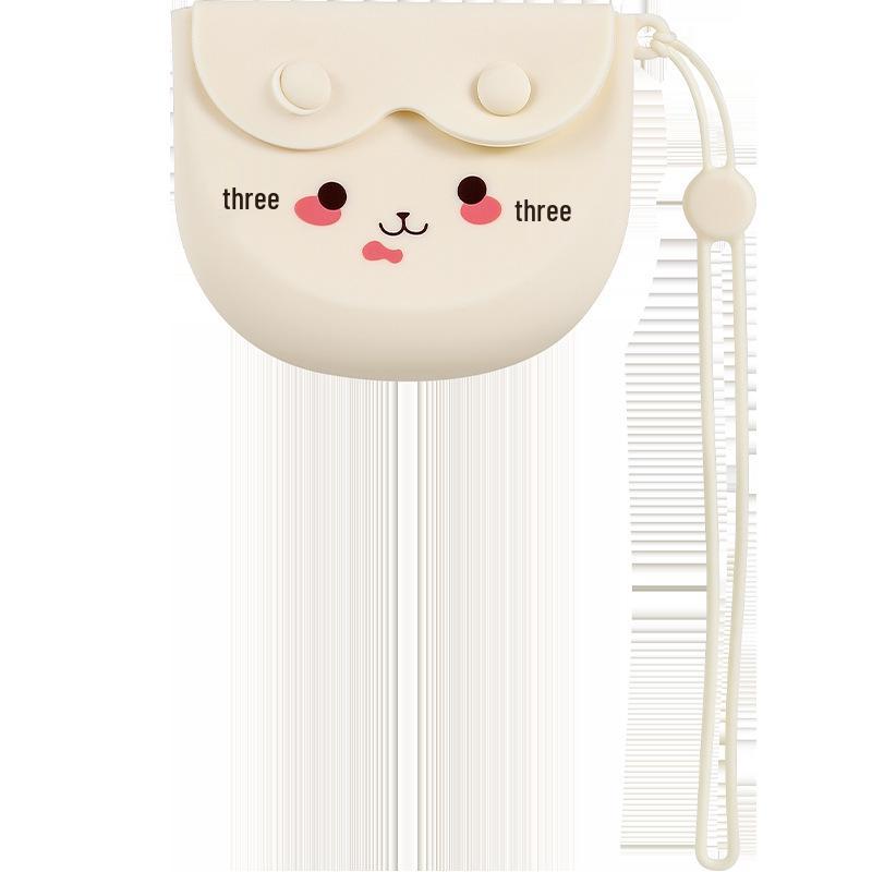 Boîte de Rangement et de Nettoyage Portable en Silicone pour Aligneurs et Contention Orthodontiques