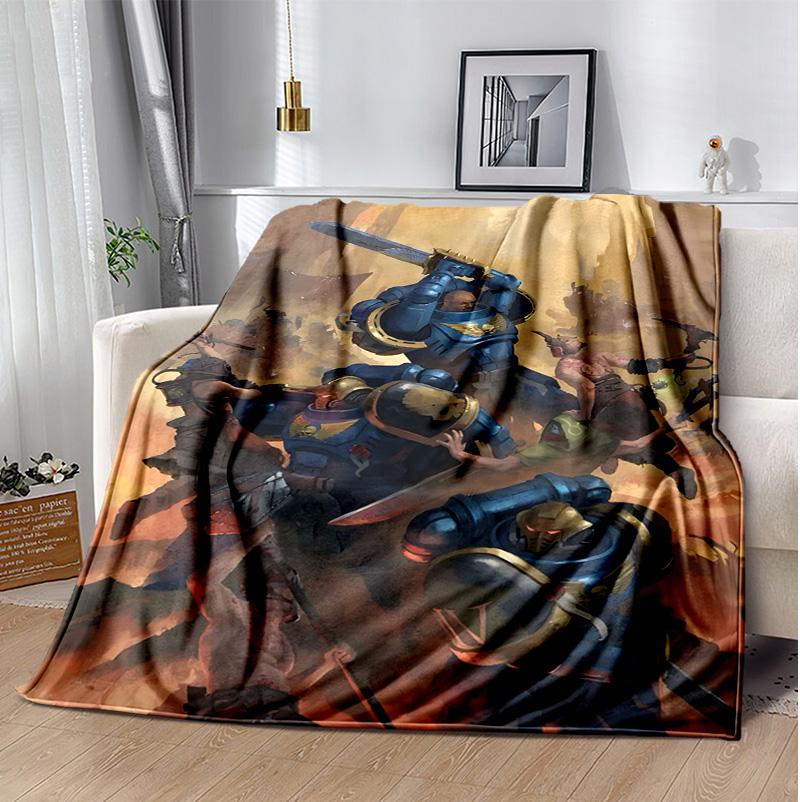 Warhammer Flannel Blanket Soft Warm All-Season Throw, Design for Camping, Car Travel, Hiking Sofa, Bed, Office Perfect Gift for Parties