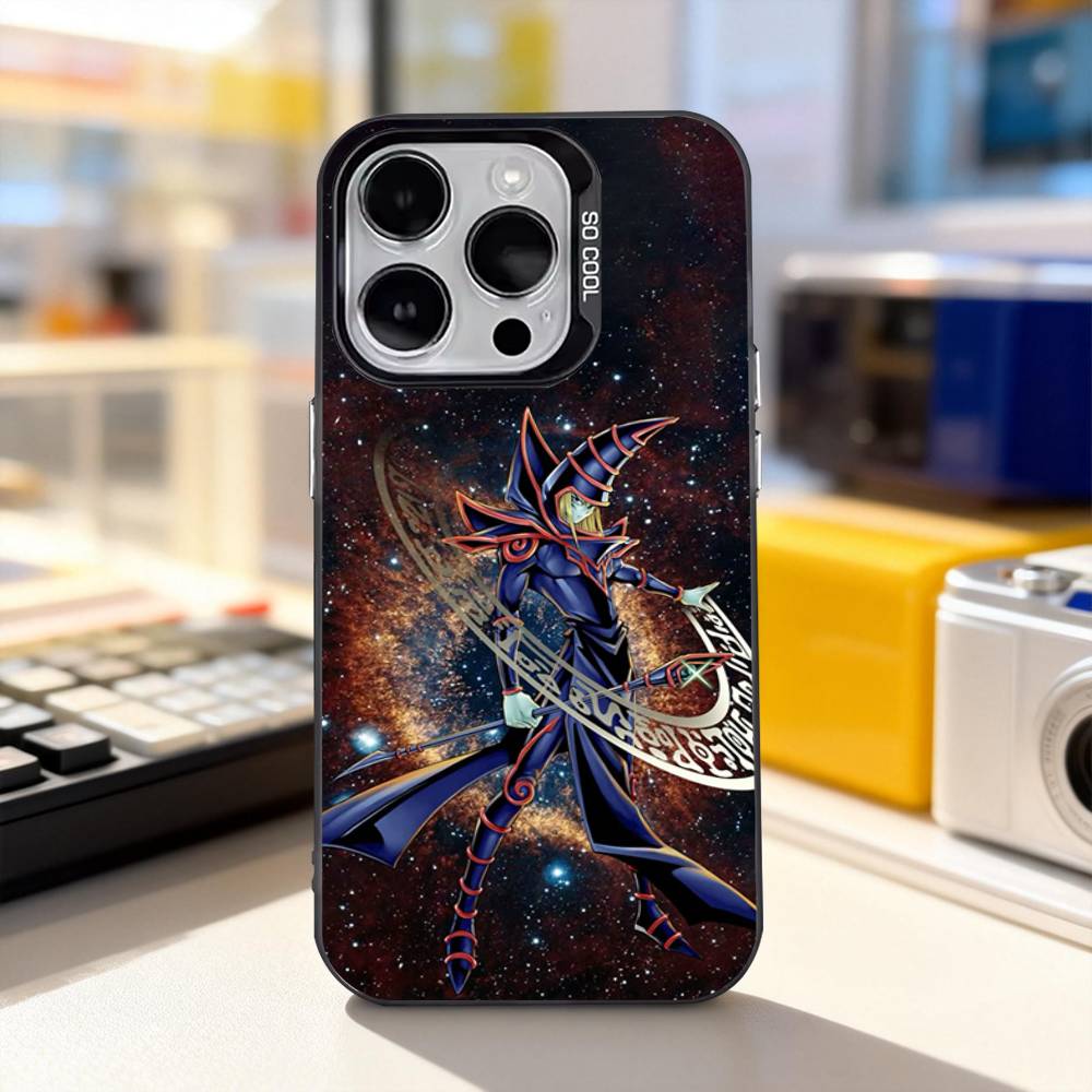 Karta Y-Yu Gi Oh Yugioh Pouzdro na telefon Pro iPhone 11,12,13,14,15,16,17,Pro,Max,Plus,E,Air,Mini IMD Matná černá
