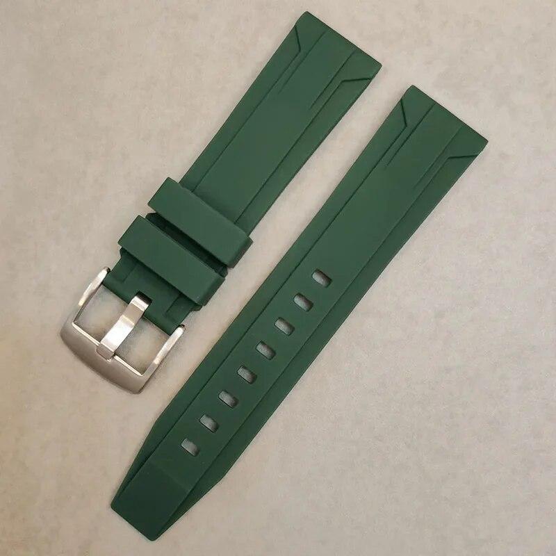 

Универсальный резиновый ремешок 22/24/26 мм, пряжка из нержавеющей стали, мужской мягкий спортивный водостойкий силиконовый сменный ремешок для часов, аксессуары 26mm