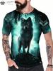Men's T-Shirts Short Sleeve Beasts Graphic 3D Animal Printed Street Style Man Tops Oversized T-Shirt Casual O-Neck Harajuku Tee