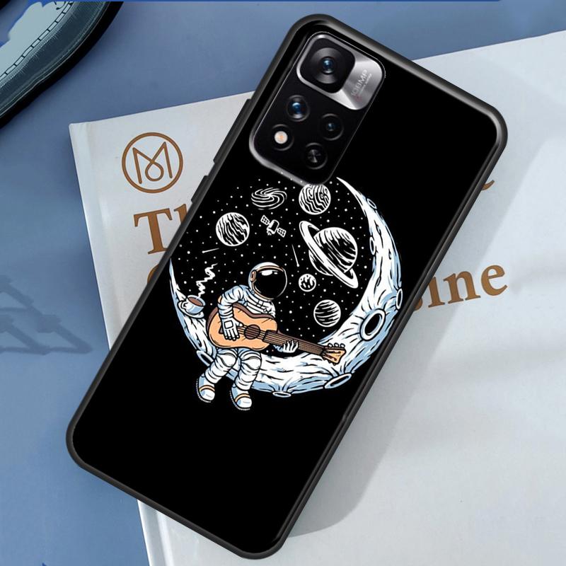 Moon Stars Space Astronaut Case For Xiaomi Redmi Note 14 13 Pro 12 11 9 10 9S 10S 11S 12S Redmi 13C 10C 12C 14C Cover