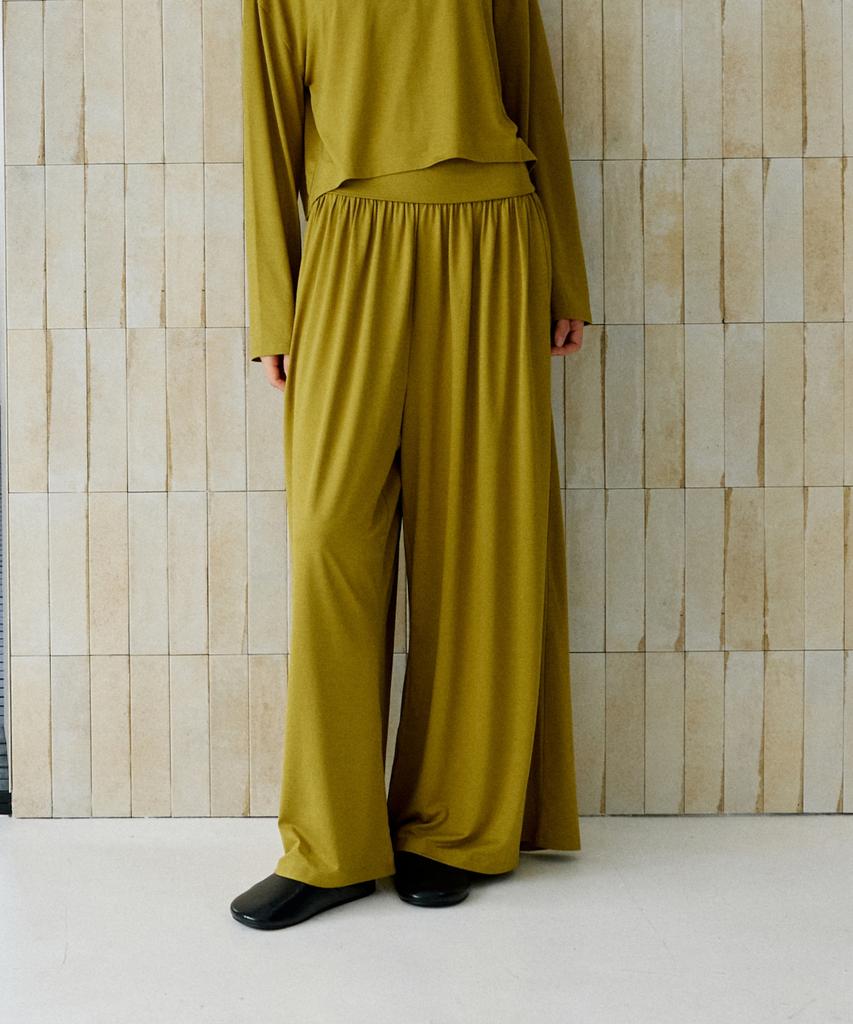 JINOCHIO (W)Allthegood Wide Pants (Olive Green)