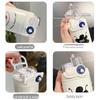 Cute Cartoon Coffee Thermos Cup with Double Spout, Straw, and 316 Stainless Steel - Ideal for Girls