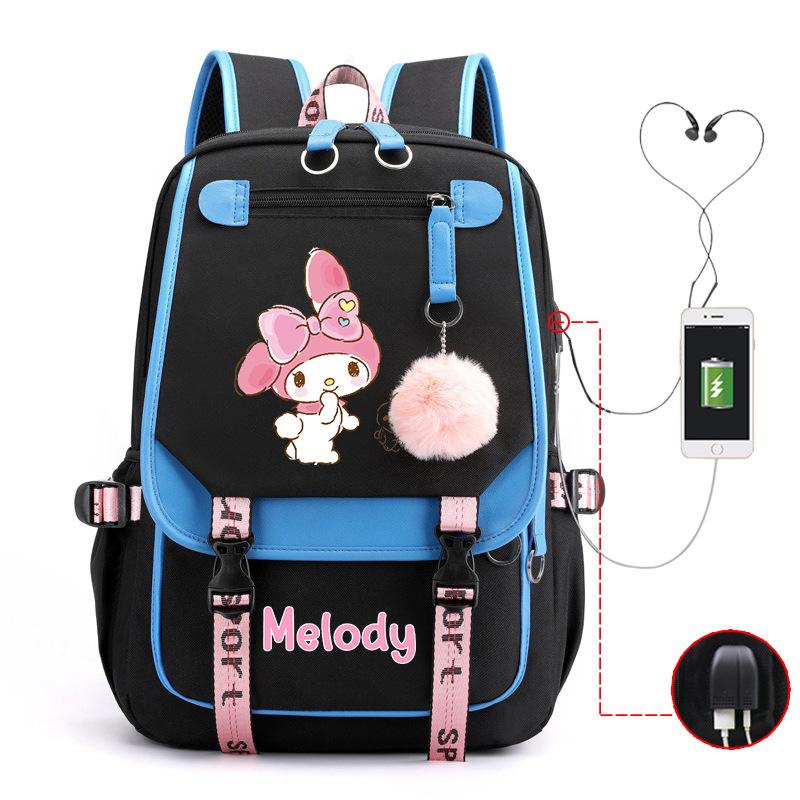 Cartoon Pink Rabbit Children'S School Bag Elementary School Girls Large Capacity Japanese Girls Backpack
