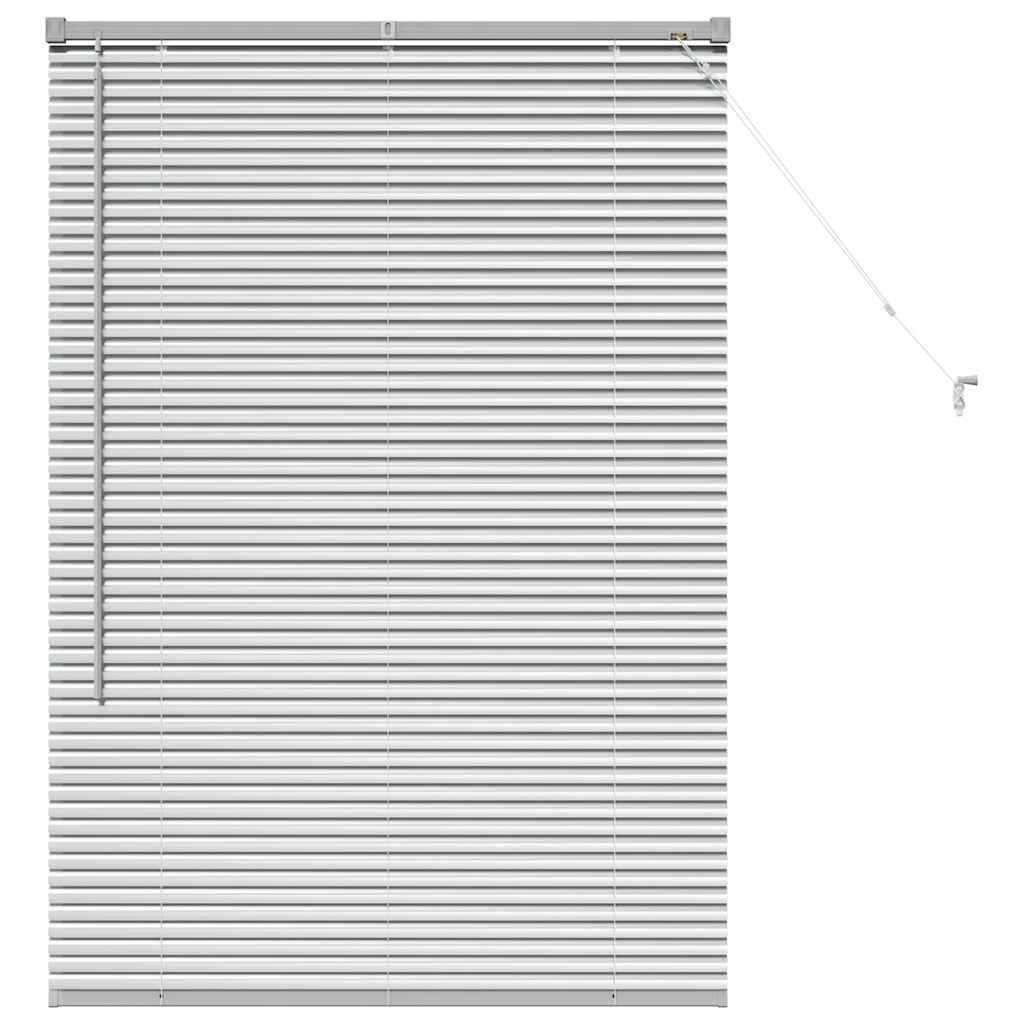Aluminum Venetian Blinds Silver 130 x 90 cm