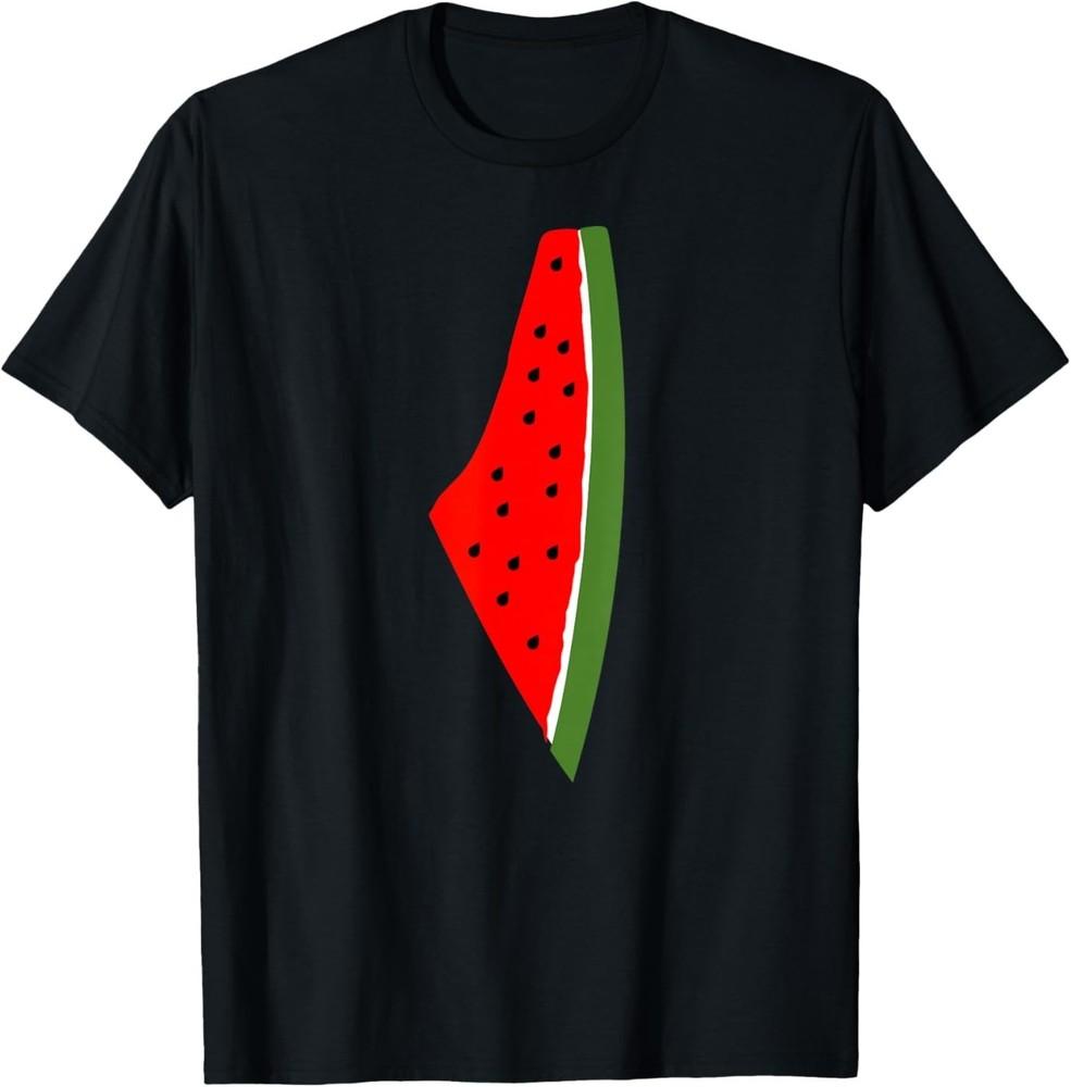 Palestine Watermelon Map Unisex T-Shirt S