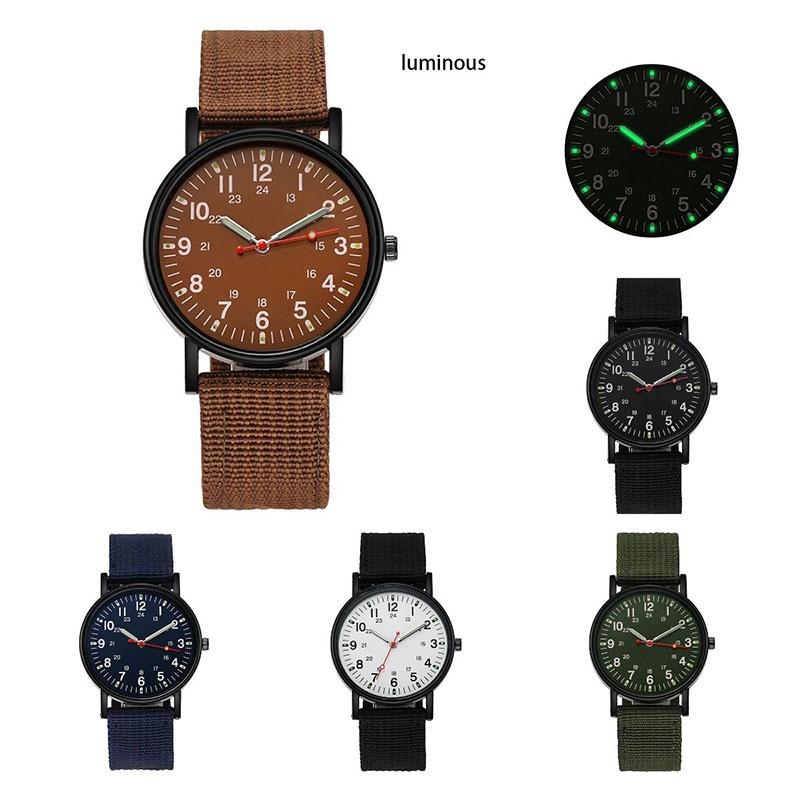 Wrist Men Analog Quartz Analog Watch Nylon Woven Strap Casual Sports Present