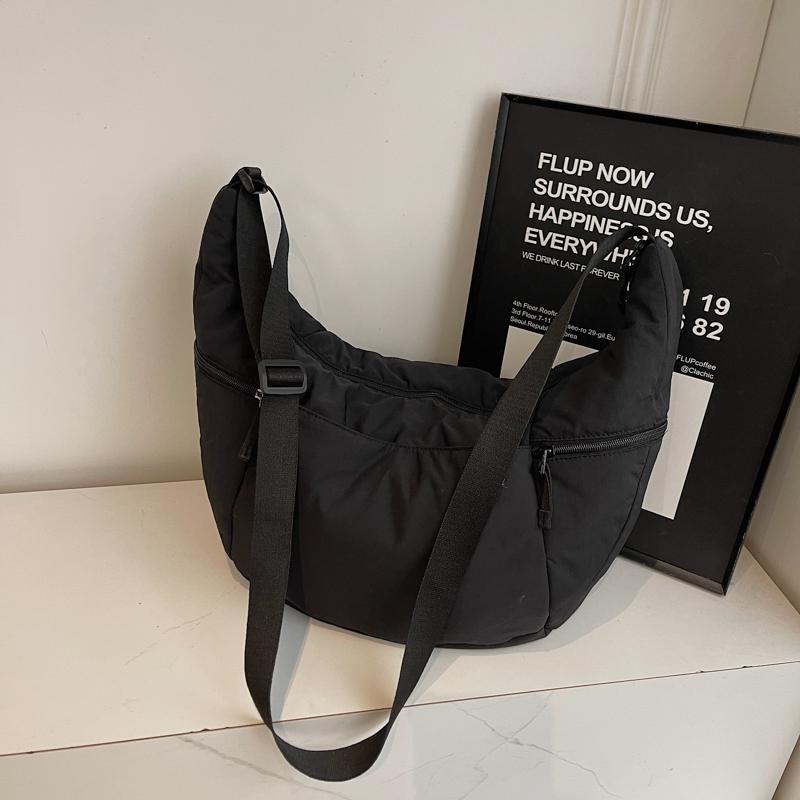 Women's Large Capacity Shoulder Bag Solid Color Crossbody Bag