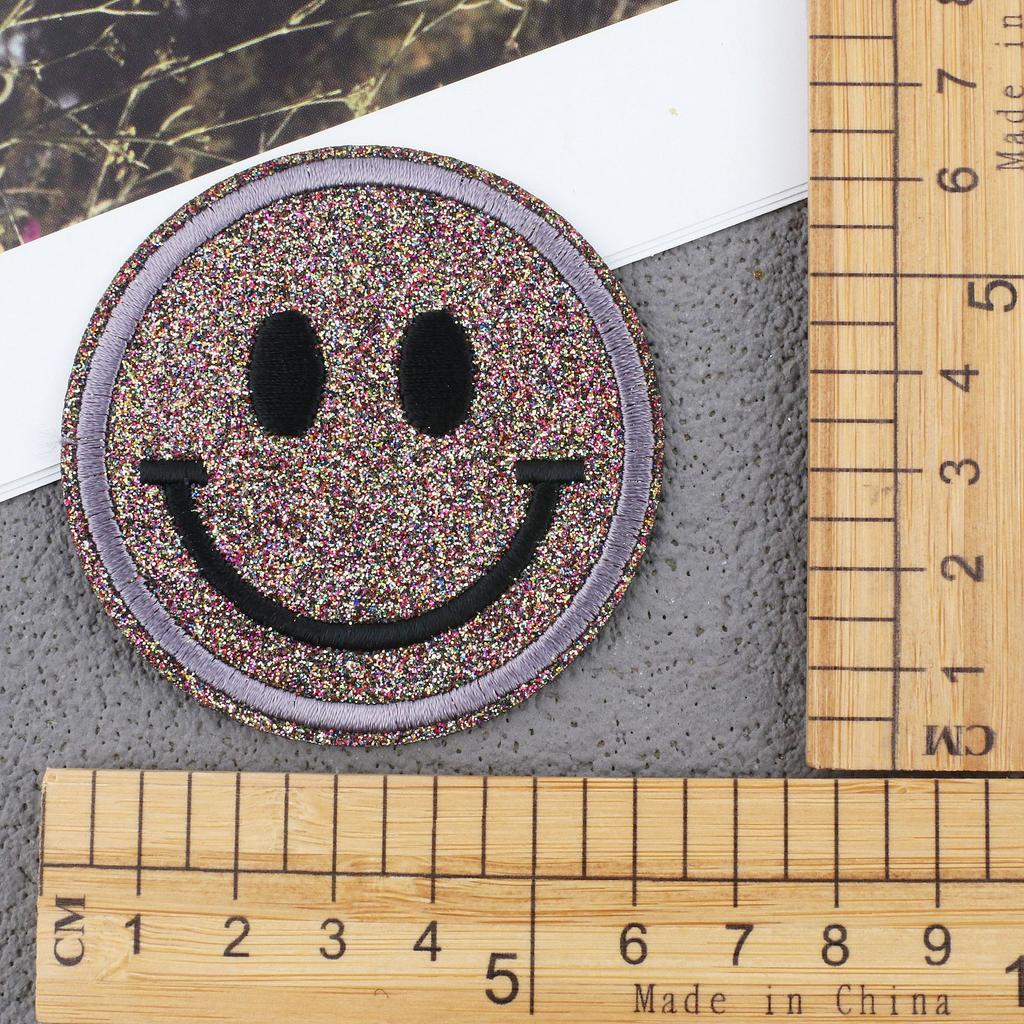 Gypsy Smiley Face Embroidery Cloth Sticker Pentagram Patch Sticker Computer Embroidery Label Clothes Decoration Expression Subsidy Ironing