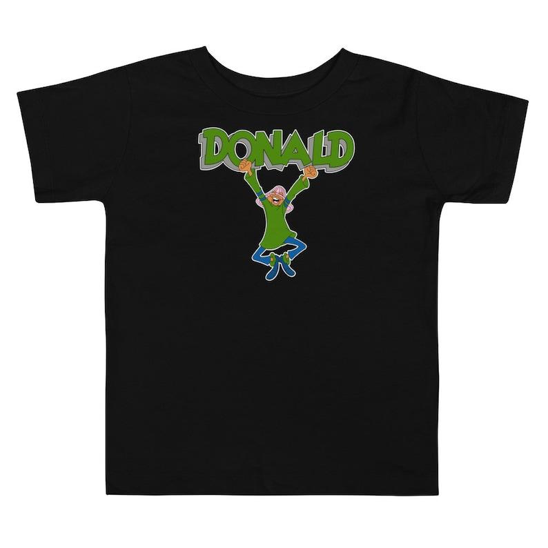 80s retro vintage nostalgia kids tv show Fat Albert Donald Toddler Short Sleeve Tee 140