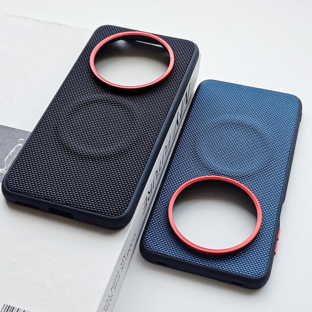 For Huawei Mate 80 Pro Max RS Case Shockproof Matte Magnetic Soft Hybrid TPU+Nylon+Metal Back Anti-Fingerprint Cover