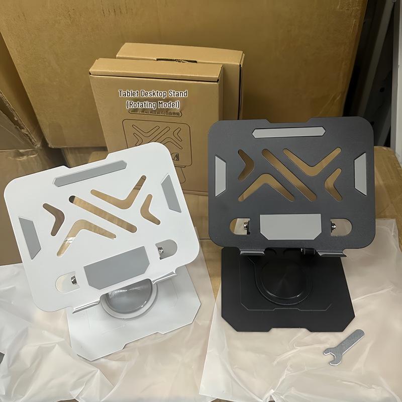 360° Rotating All-Metal Foldable Tablet & Phone Stand - Non-Slip, Stable & Height Adjustable